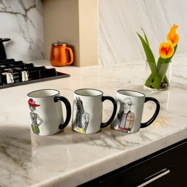Hipster Animal Coffee Mugs