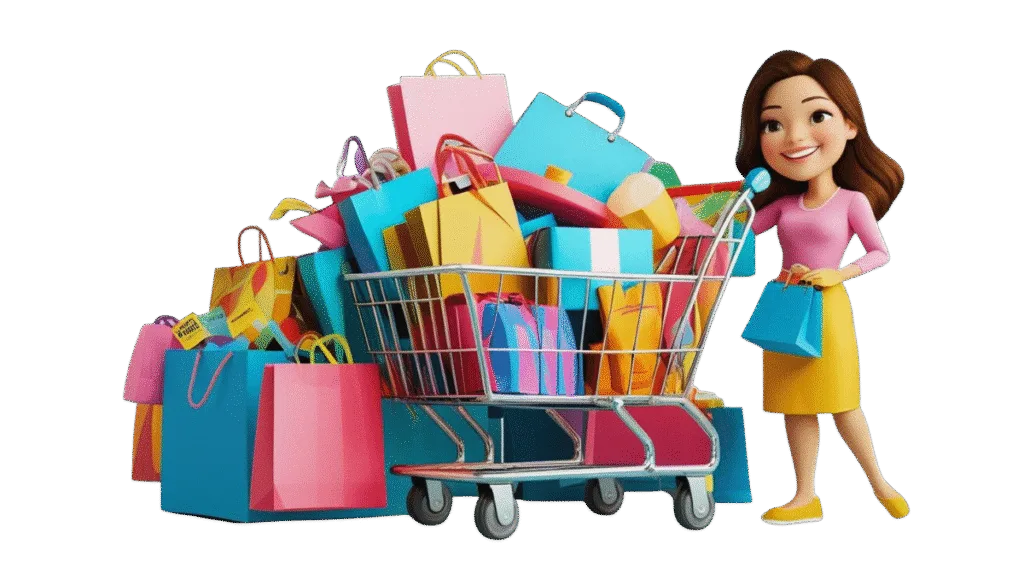 shop taqwa | A colorful Shopping cart