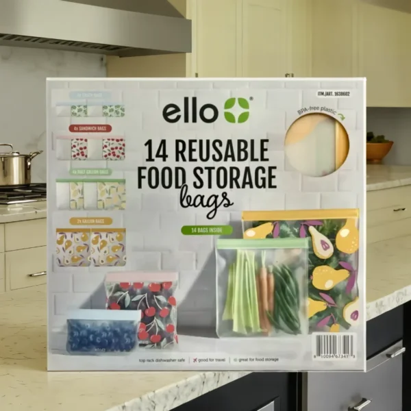 Eco-Smart Reusable Food Storage Bags